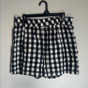 Black & White Gingham Women’s Shorts